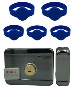 Kit Cerradura Chapa Eléctrica Puerta Rfid 125 Khz + Reloj