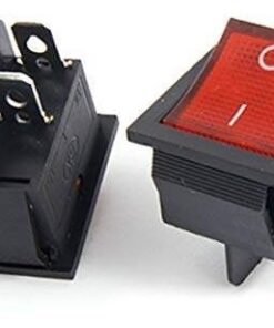 10 X Interruptor Rocker Rojo 31mm X 25mm 4pin 16a 250v