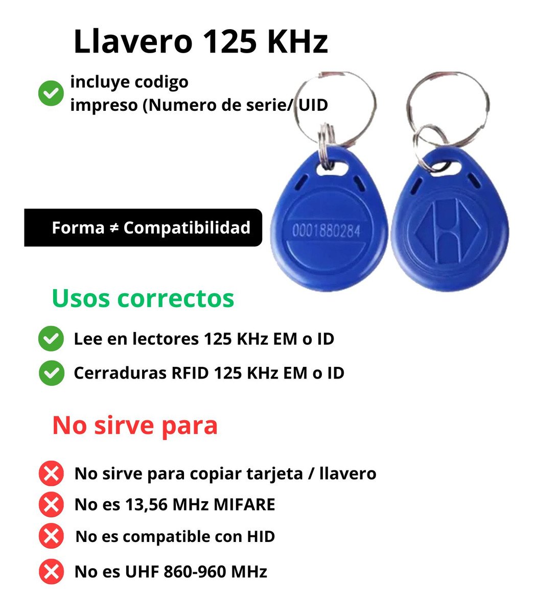 Pack De 100 Tag Rfid Amarillo 125 Khz - Imagen 2