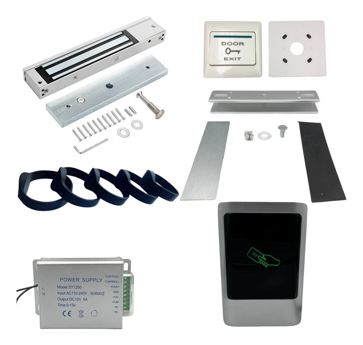 Kit Control Acceso 13,56 Mhz Pulseras + Cerradura U/ tipo2