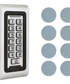 Teclado Metal Control Acceso Rfid Id Card 125 Khz + Stiker