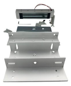 Cerradura Retenedor 180kg 12v de 2 cables + Soporte ZL /606