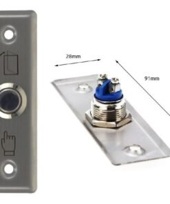 Boton Pulsador Metalico Control Acceso Exit Salida No /473