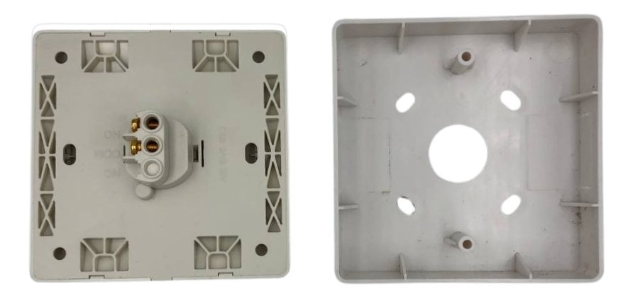 Boton Pulsador Control De Acceso Exit Button 86mm No /475 - Imagen 3