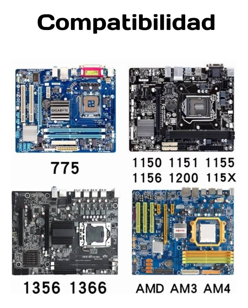 Disipador Cpu Rgb Ventialdor Base De Cobre A200 /630 - Imagen 3