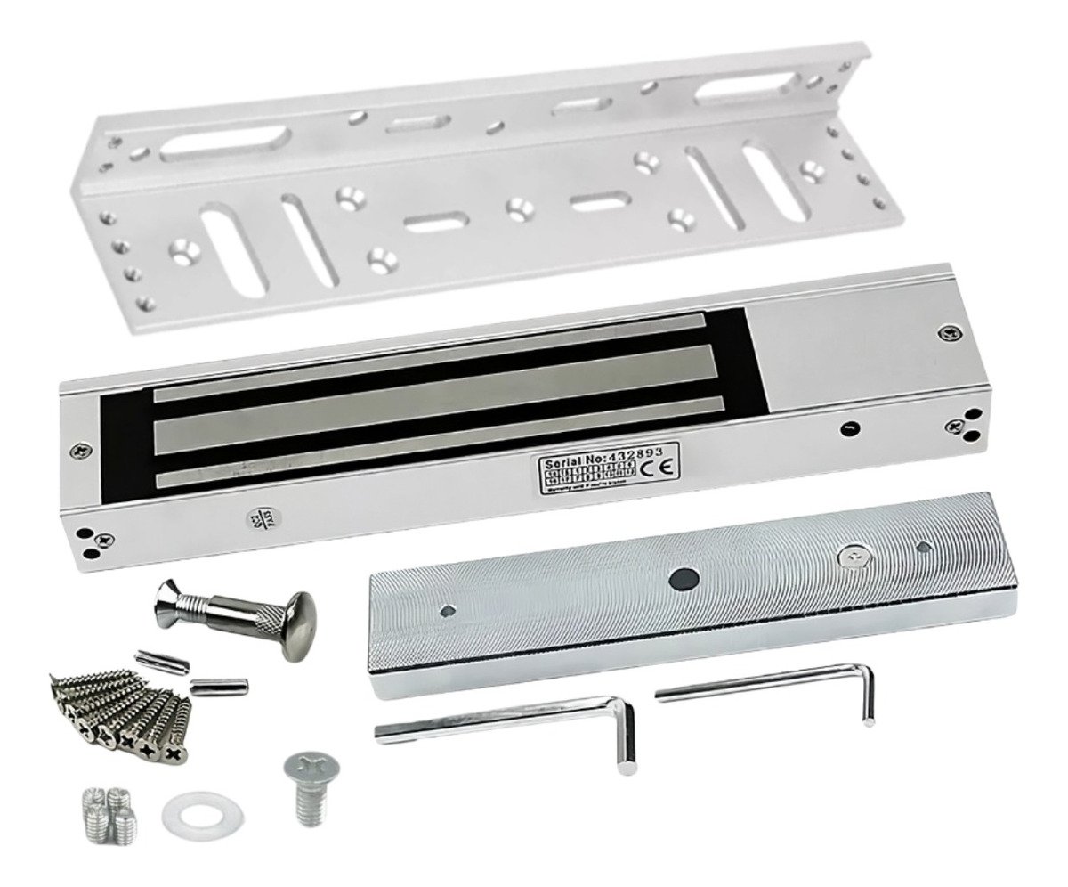 Cerradura Retenedor 280kg 12v + Soporte L /580