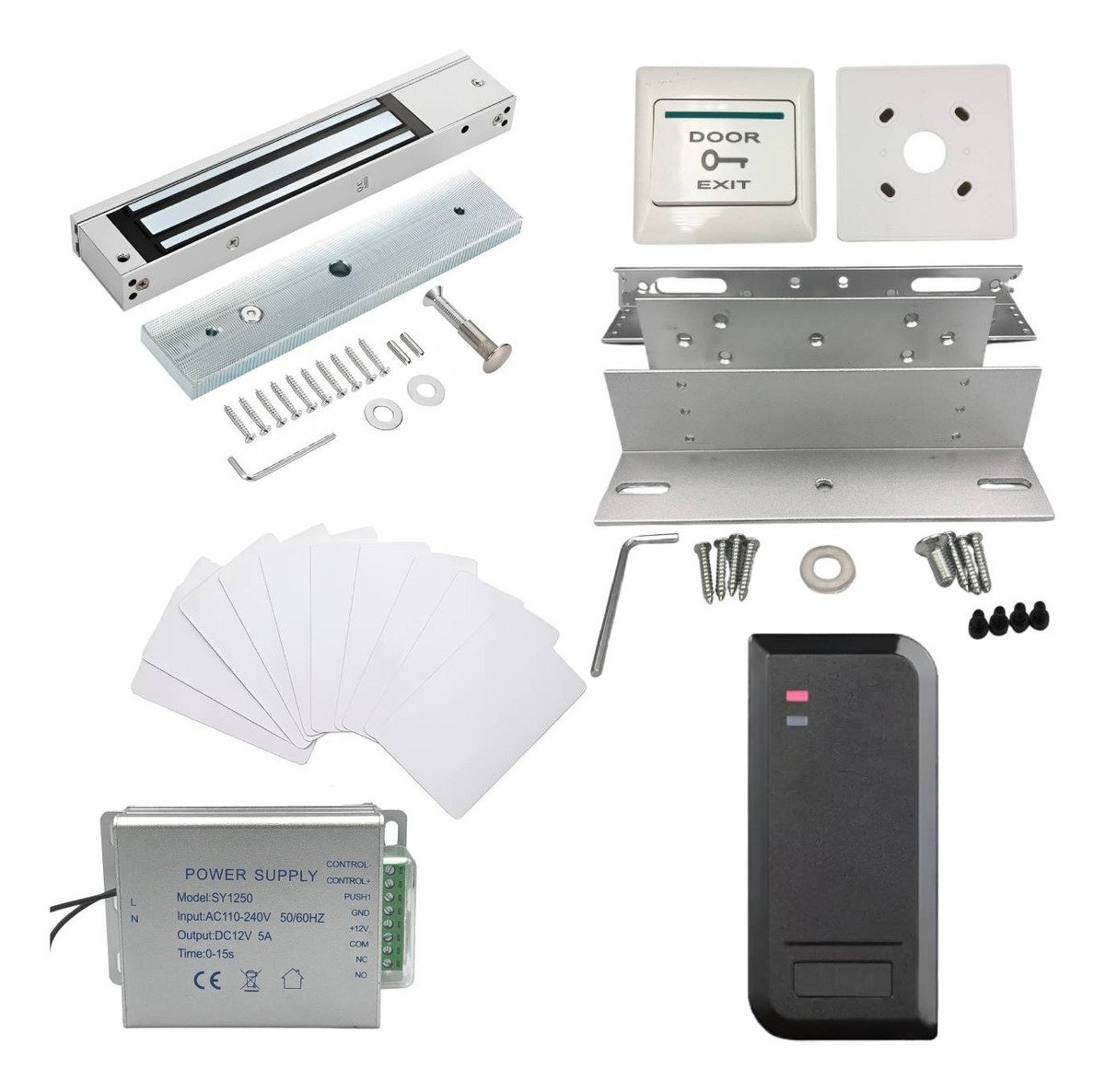 Kit Control Acceso Tarjetas 13,56 Mhz + Cerradura ZL