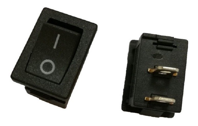 Pack 10 X Interruptor Rocker 21mm X 15mm 2pin 2 Posiciones