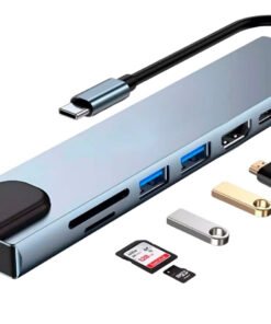Hub Adaptador Usb Tipo C 8 En 1 Para Mac Macbook Windows