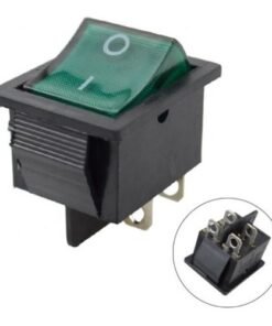 3 X Interruptor Rocker Verde 31mm X 25mm 4pin 2 Pos.16a 250v