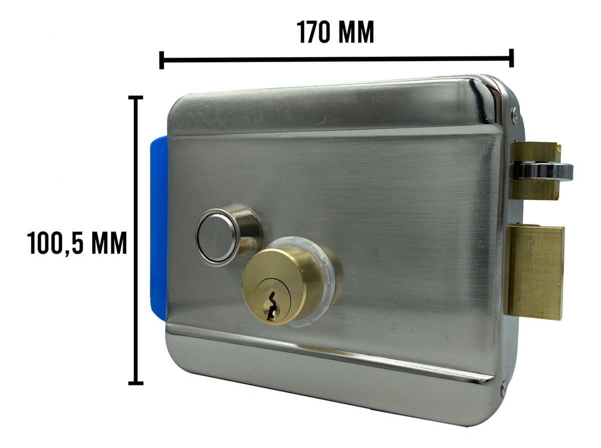 Cerradura chapa electrica puerta con boton de salida /547 - Imagen 2