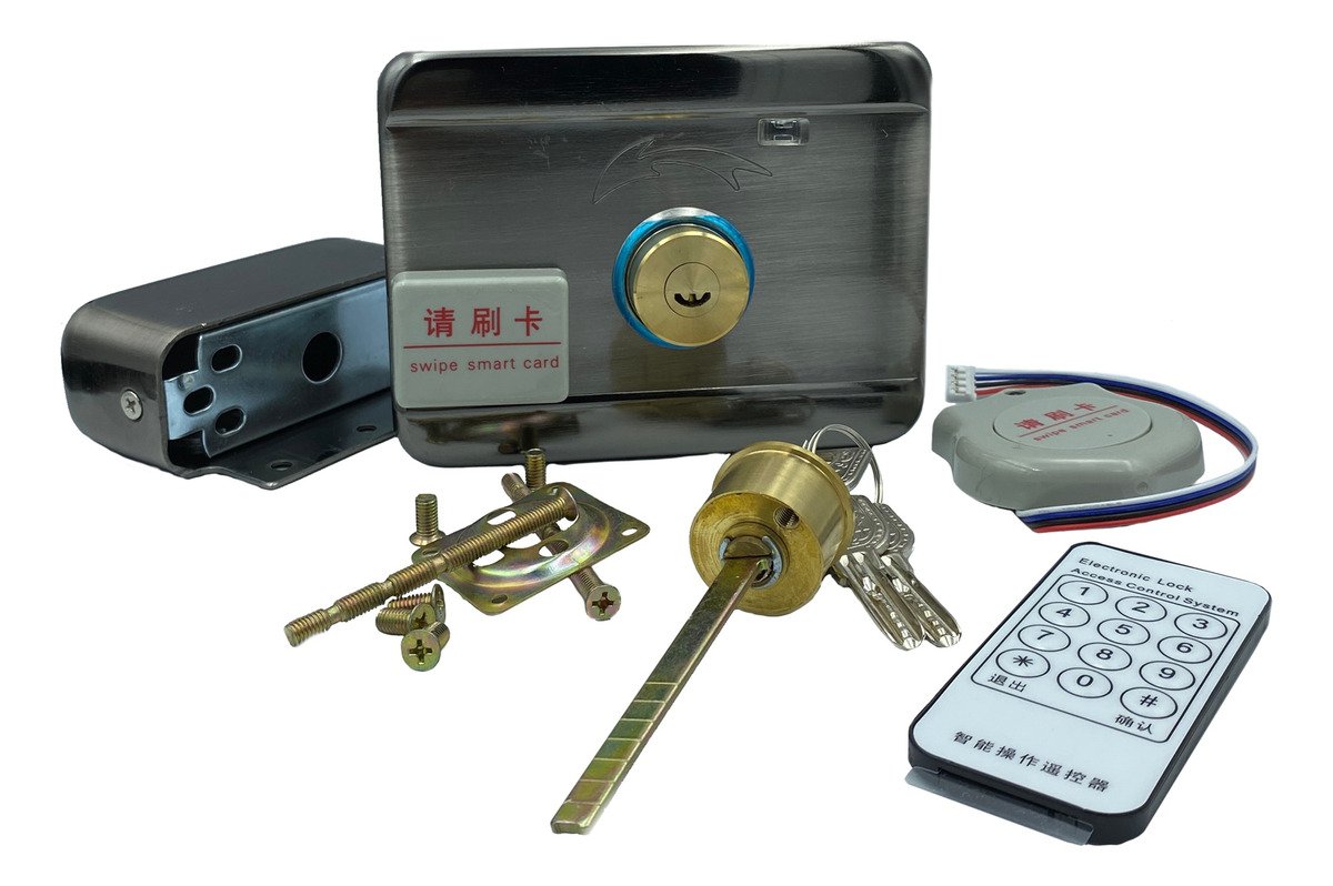 Kit Cerradura Chapa Eléctrica Puerta Rfid 125 Khz + Sticke - Imagen 4