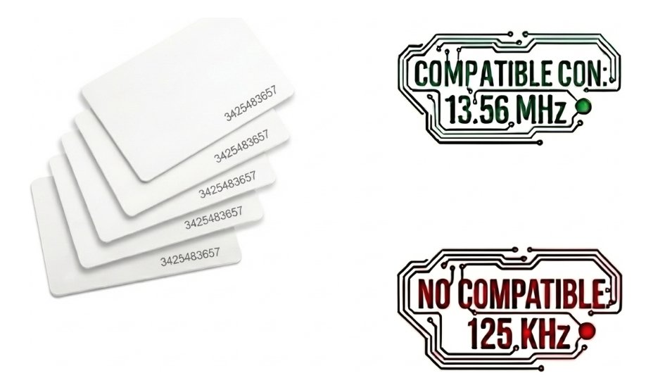 Pack De 10 Tarjeta Rfid 13.56mhz Con Serie Impresa /532 - Imagen 2