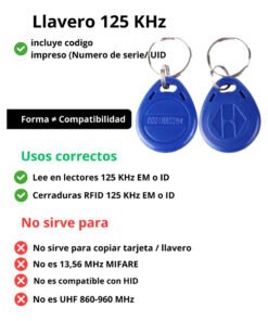 Alternative view of Pack de 50 Tag Rfid Azul 125 Khz