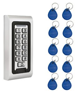 Teclado Metal Control Acceso Rfid Id Card 125 Khz + Llaveros