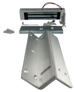 Cerradura Retenedor 180kg 12v de 2 cables + Soporte Z /605