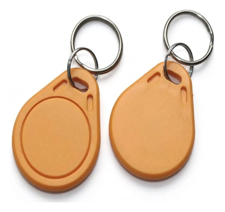 25 X Llavero Amarillo Rfid Nfc Ntag215 Smartphone Y Amiibo