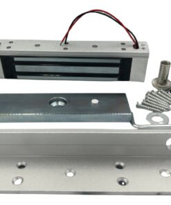 Cerradura Retenedor 180kg 12v de 2 cables + Soporte L /604