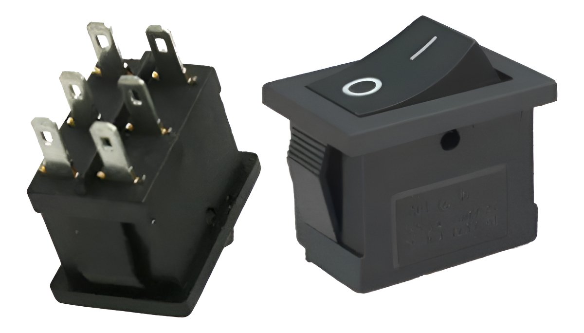 3 Interruptores Rocker 21mm X 15mm 6pin 6a 250v 2 Posicion