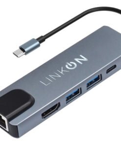 Hub Adaptador Usb Tipo C 5 En 1 Rj45 Para Mac /706