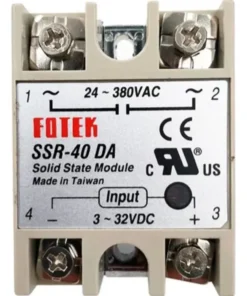 Relé De Estado Sólido Ssr-40da, Control Dc, Salida 380ac