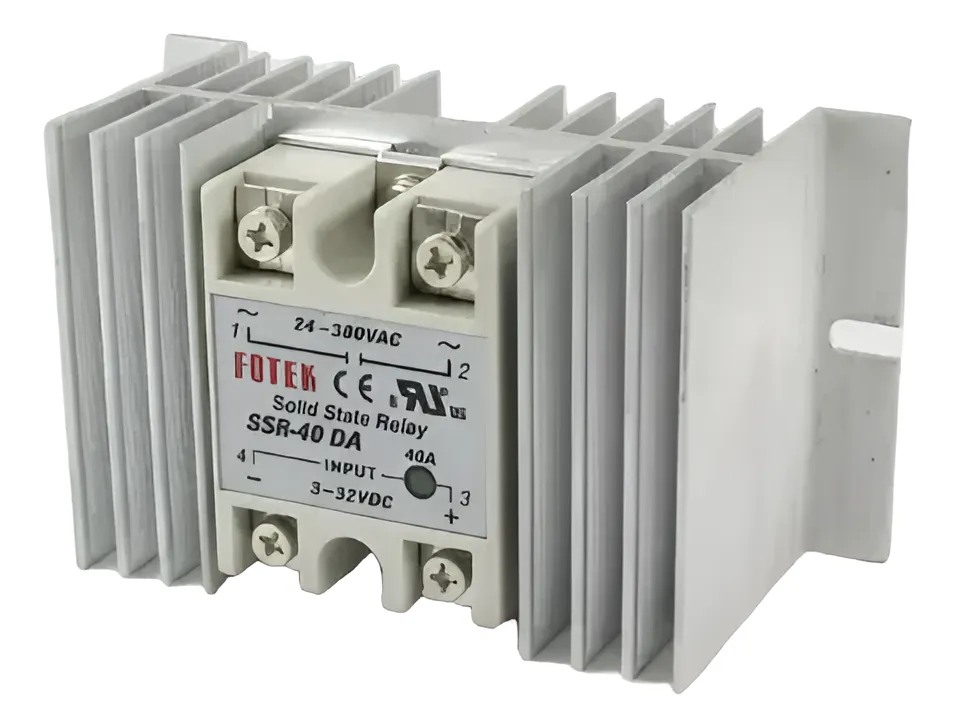 Relé De Estado Sólido 24-380vac /3-32vdc 100amp + Disipador