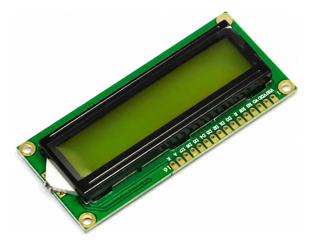 Modulo LCD display 1602 16x2 Backlight Amarilla