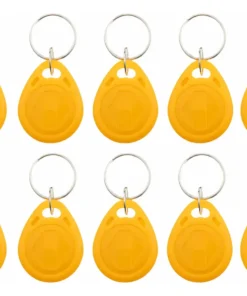 10 X Llavero Amarillo Rfid Nfc Ntag215 Smartphone Y Amiibo