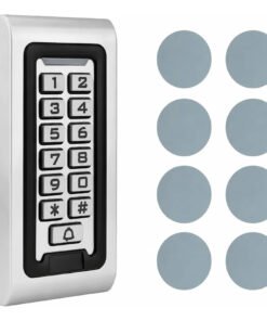 Teclado Metal Control Acceso Rfid Id Card 125 Khz + Stiker