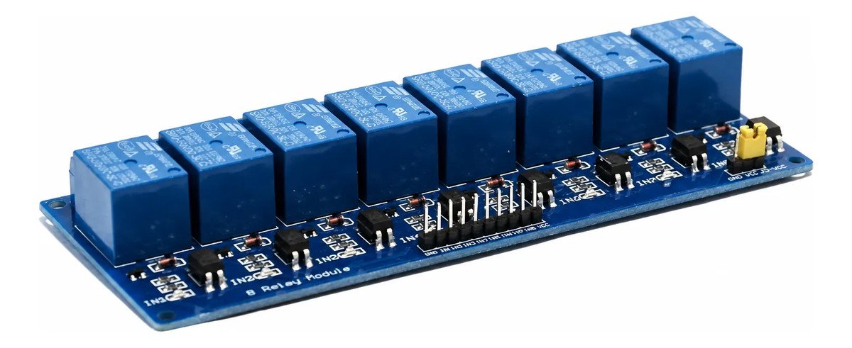 Rele Optoacoplador de 8 canales . Arduino.Pic