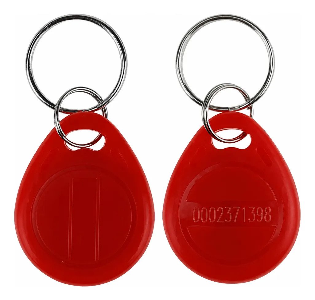 10 X Tag Rfid Rojo 125 Khz