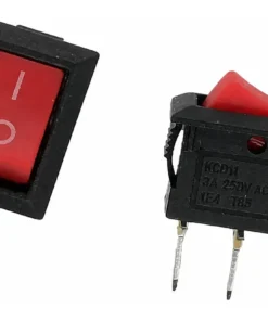 3 X Interruptor Rocker Rojo 10mm X 15mm 3pin 2 Posiciones